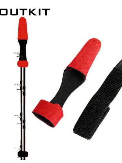 2pcs/set Fishing Rod Belt reel Accessories Tackle Pole Glove Clothes Protector+Tie Wrapping Band Strap rope combo platform