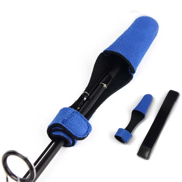 2pcs/set Fishing Rod Belt reel Accessories Tackle Pole Glove Clothes Protector+Tie Wrapping Band Strap rope combo platform - Image 3