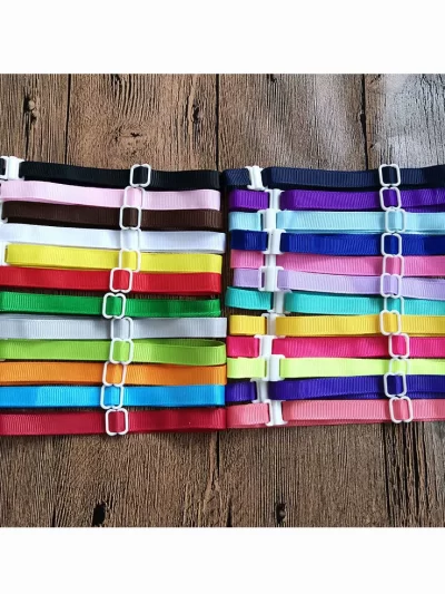 100 Pcs Pet Dog  Bowties Accessories Adjustable Ribs Colorful Neckties Collar Accessories 22-42CM*1CM 20 Colours Pet Grooming