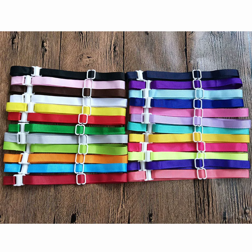 100 Pcs Pet Dog Bowties Accessories Adjustable Ribs Colorful Neckties Collar Accessories 22-42CM*1CM 20 Colours Pet Grooming