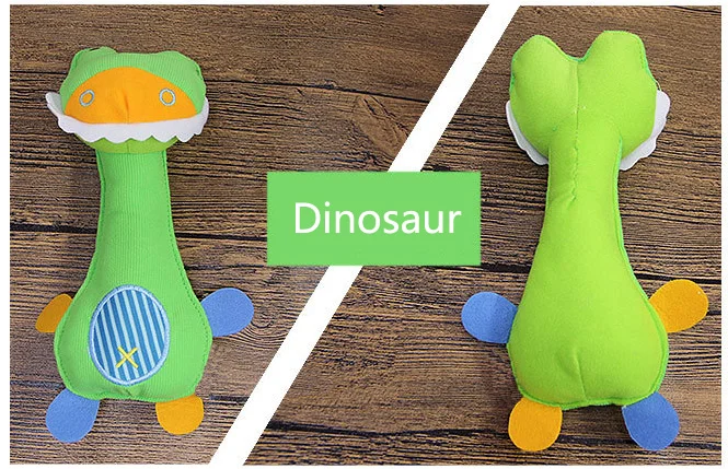 New Party gifts Dog Toys Pet Puppy Chew Squeaker Squeaky Plush Sound Cartoon dinosaur/Deer/Monkey Toys small pet gift - Image 7