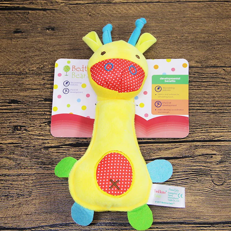 New Party gifts Dog Toys Pet Puppy Chew Squeaker Squeaky Plush Sound Cartoon dinosaur/Deer/Monkey Toys small pet gift - Image 2