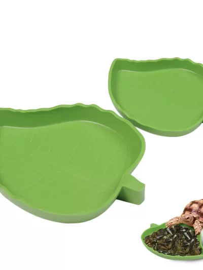 Amphibians Reptiles Feeder Plastic Reptile Terrarium Feeding Basin Tortoise Lizard Crawler Bowl Basin Water Fountain for Turtles
