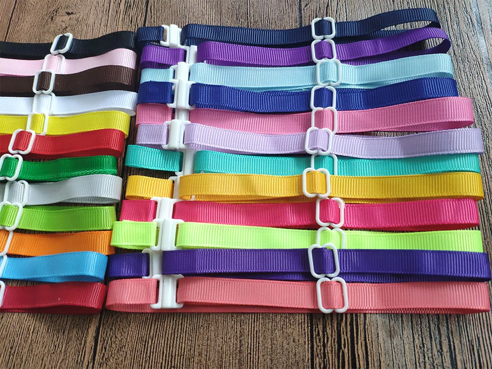 100 Pcs Pet Dog Bowties Accessories Adjustable Ribs Colorful Neckties Collar Accessories 22-42CM*1CM 20 Colours Pet Grooming - Image 2
