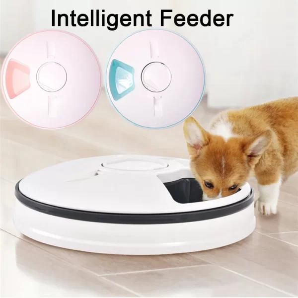 Pet Automatic Feeder Portion Control Digital Timer Detachable Dogs Cats Anti Slip 6 Meal Trays with Voice Recorder Dry Wet Food - Image 11