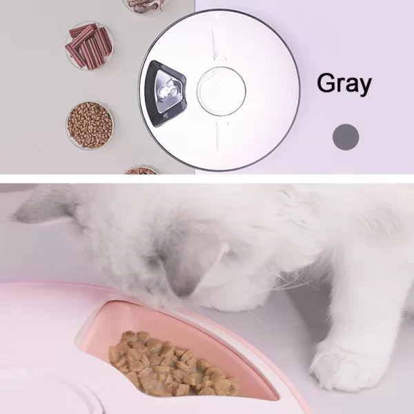 Pet Automatic Feeder Portion Control Digital Timer Detachable Dogs Cats Anti Slip 6 Meal Trays with Voice Recorder Dry Wet Food - Image 19