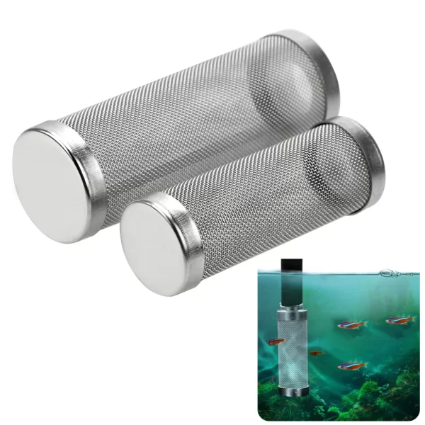 Stainless Steel Filter S/L Size Aquarium Accessories Inflow Inlet Protect Special Shrimp Cylinder Filter Shrimp Net - Image 5