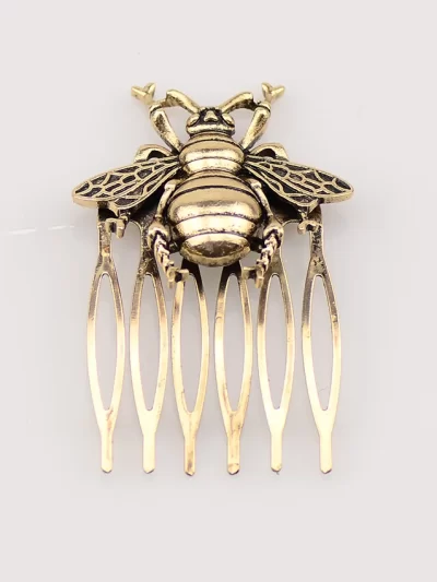 Retro CombBee Hair Comb Women'S Hair Accessories Hot Retro Alloy Comb Ancient Women Hair Accessories Ponytail Holder