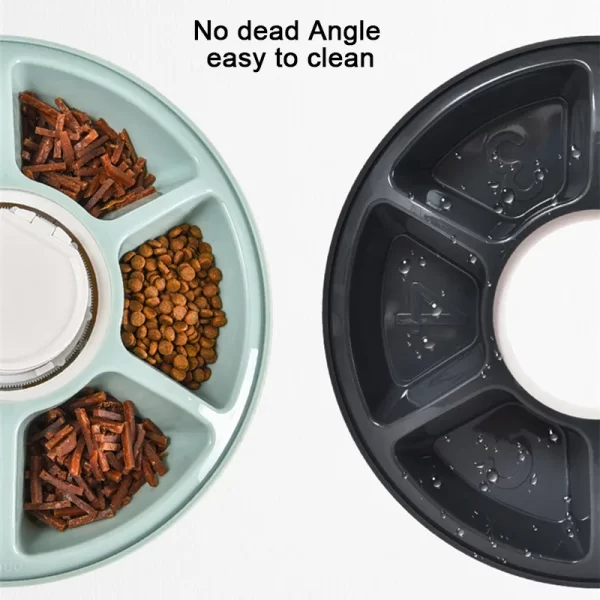 Pet Automatic Feeder Portion Control Digital Timer Detachable Dogs Cats Anti Slip 6 Meal Trays with Voice Recorder Dry Wet Food - Image 13