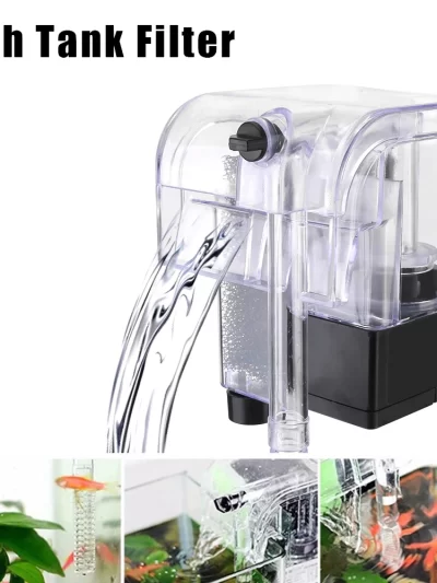 Mini Aquarium Filter for Aquarium Fish Tank Filter External Hang Up Filter Aquarium Accessoires