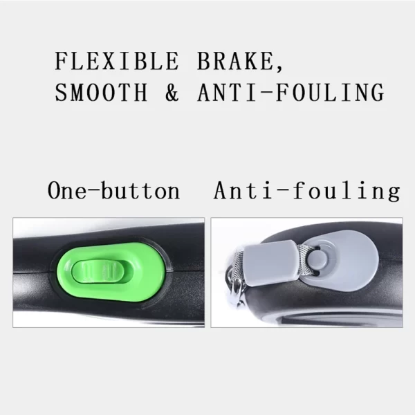 Bicolour Retractable Pet Leash Automatic Extending Dog Lead Large Dogs Belt Samoyed 8 Meter Rope Flexible Borzoi Roulette 26Feet - Image 4