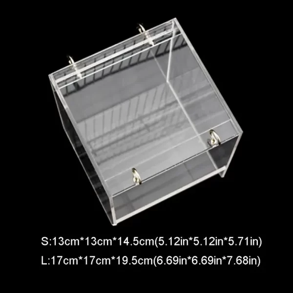 Deluxe Bird Bath Cage Adjustable Hanging Large Clear View Transparent Pet Parrot Bath Household Bird Cage Accessories C42 - Image 5