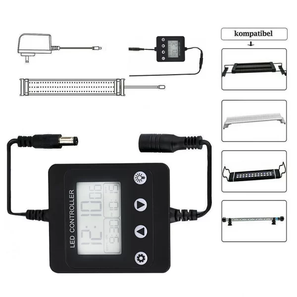 Aquarium Dimming System Fish Tank LED Light Timer Dimmer Controller Full Spectrum Lighting Accessories And Equipment - Image 4