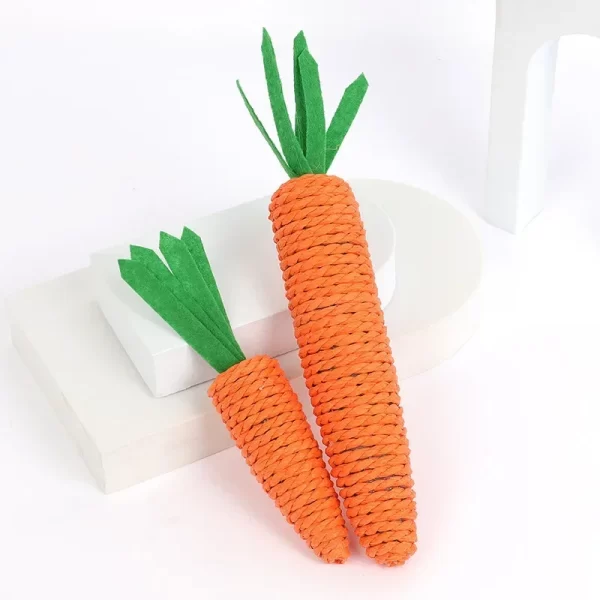 Carrot pet cat toys, paper rope chew toys, built-in bells, cute small animals, pet toys wholesale, pet products, cat toys,catnip - Image 6
