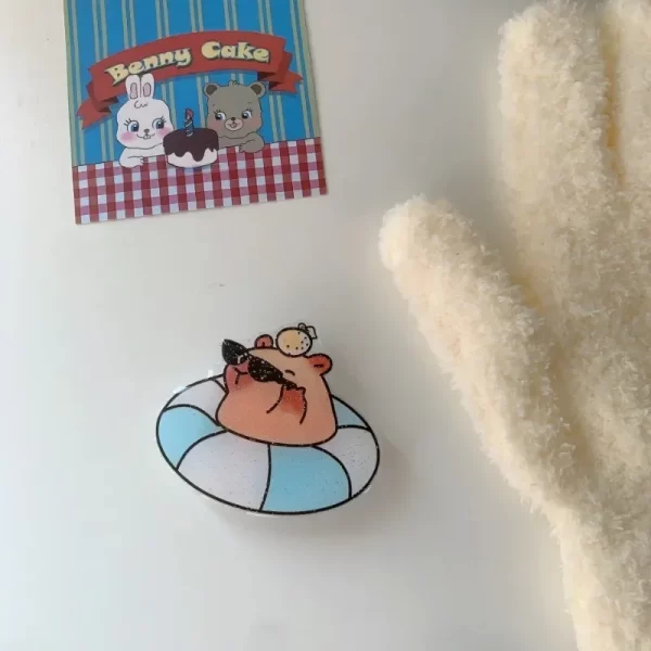 Cartoon Animal Mobile Phone Airbag Holder Suitable for Any Mobile Phone Trend Hot Model Capybara Phone Grip Phone Accessories - Image 7