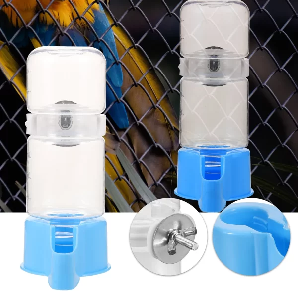 Bird Cage Water Feeder Parrot Bird Water Feeder Automatic Bird Water Bowl Waterer Water Drinker For Pigeon Thrush Drinking - Image 3