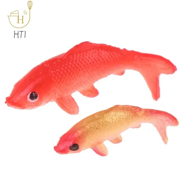 5pcs Quality Doll House Toy Fishing Rod Mini Fishing Net Goldfish Tank Koi Miniature Goldfish Round Square Tank Doll Accessories - Image 5