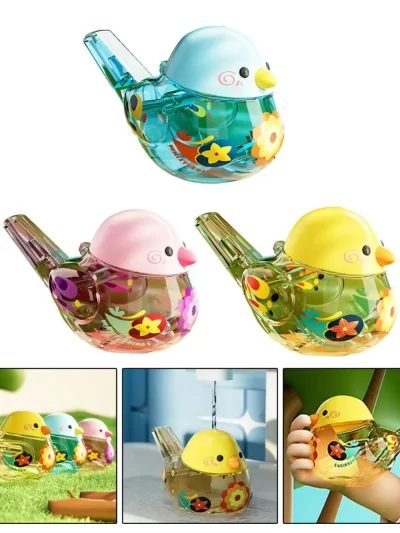 Bird Water Whistle ABS Material Colorful Bird Water Whistle Pipe Bird Pipe Funny Toy For Kids Birthdays Gifts Accessories