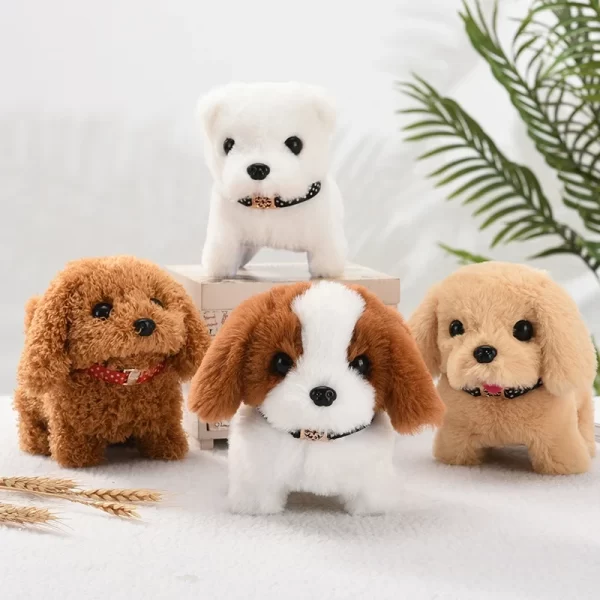 Realistic Plush Simulation Smart Dog Children Toy Can Walking And Call Electric Plush Robot Pet Dog Toddler Christmas Gift - Image 3