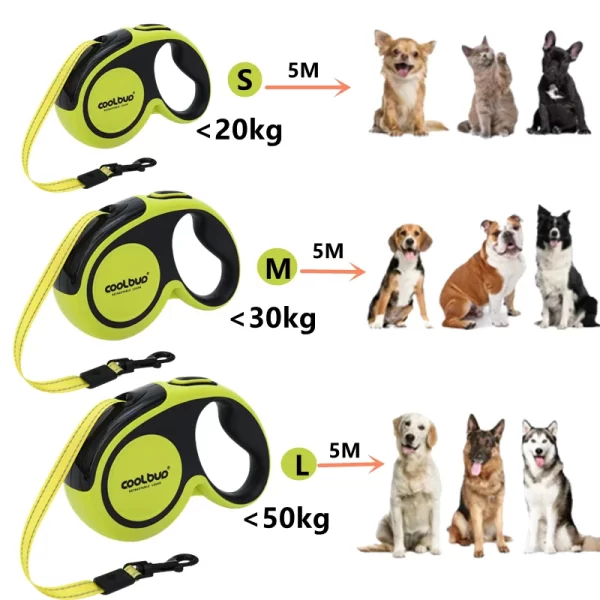 5M Luxury Pet Dog Leashes Retractable Dog Leash For Large  Medium Dogs Cat Puppies Accessories Small Automatic Extension Lanyard - Image 6