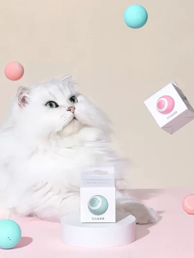 Smart Cat Toys Automatic Rolling Ball Interactive For Cats Training Self-moving Kitten Toys Electric Cat Toys Pet Accessories