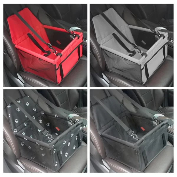 Pet Car Bed Carrier Safety Seat Bag Waterproof Basket Folding Hammock Carriers Bag For Cat Dogs Safety Travelling Mesh Bags Pad - Image 2