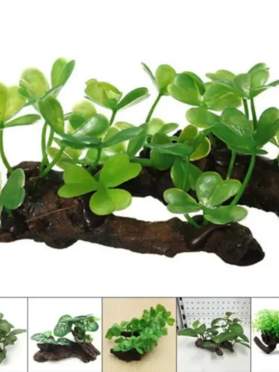 Simulated Water Plants Turtle Tank Scenery Plants Aquarium Fish Tank Decoration Sunken Wood