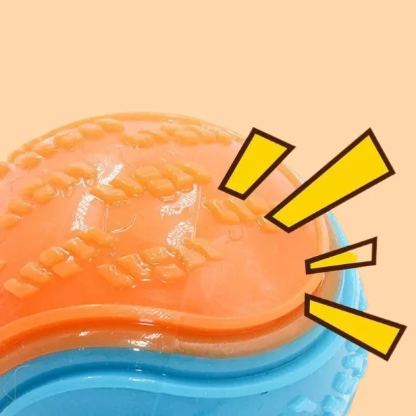 Dog Squeaky Toys Balls Strong Rubber Durable Bouncy Chew Ball Bite Resistant Puppy Training Sound Toy Teeth Clean Pet Supplies - Image 4