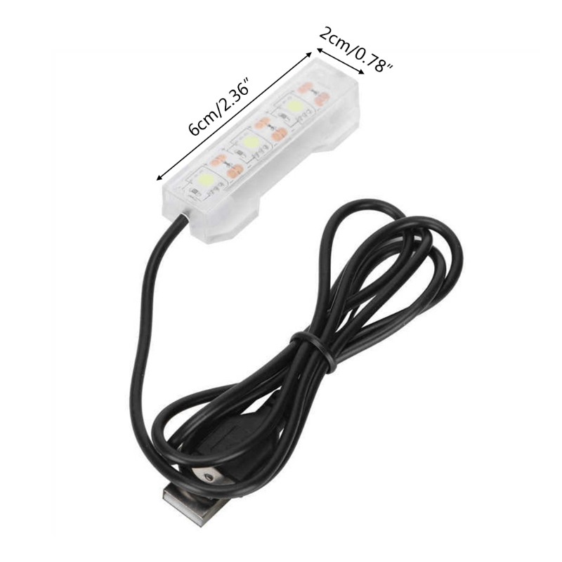 Sturdy LED Aquarium Light, Fish Tank Accessory, 1m Line, 5V - Image 14