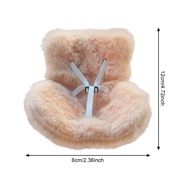 Plush Safety Seat For Labubu Sitting Party Series Dolls Seat with Clip Car Air Outlet Decoration Birthday Gifts Doll Accessories - Image 10