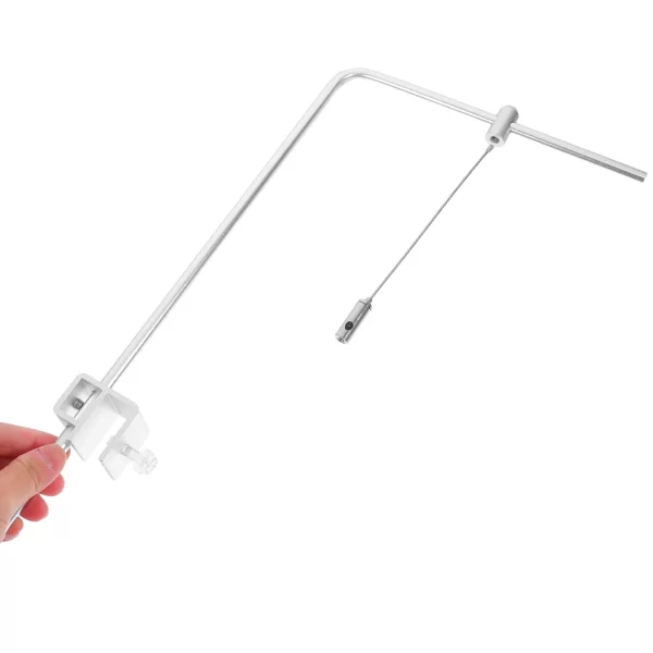 2 Pcs Aquarium Stand Riser Mount Fish Tank Lamp Holder Light Bar Aluminum Alloy for Rimless Tanks Silver - Image 3