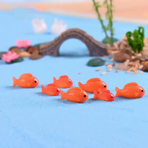 Gifts Aquarium Ornament DIY Accessories Lotus Flower,Leaf Goldfish Figurine Pond Scene Miniature Resin Crafts Fish Tank Decor - Image 4