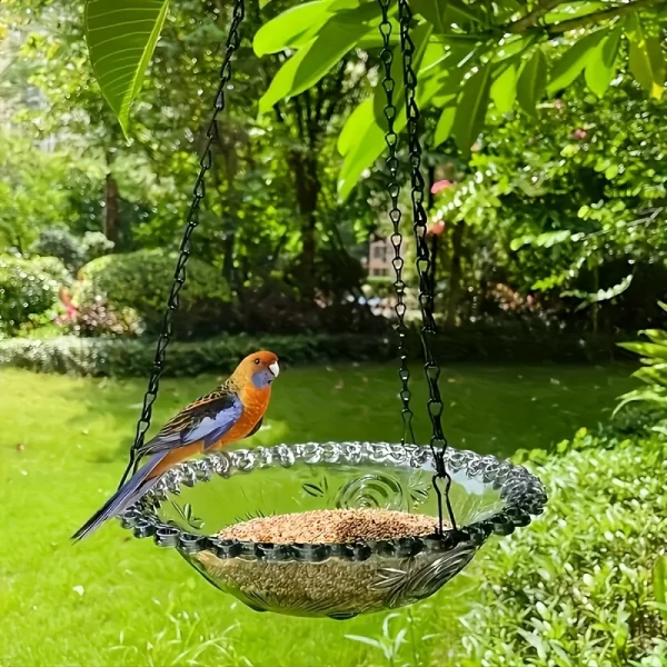 Hanging bird baths and feeders, outdoor bird food trays, bird food racks, garden decorative bird food racks - Image 7