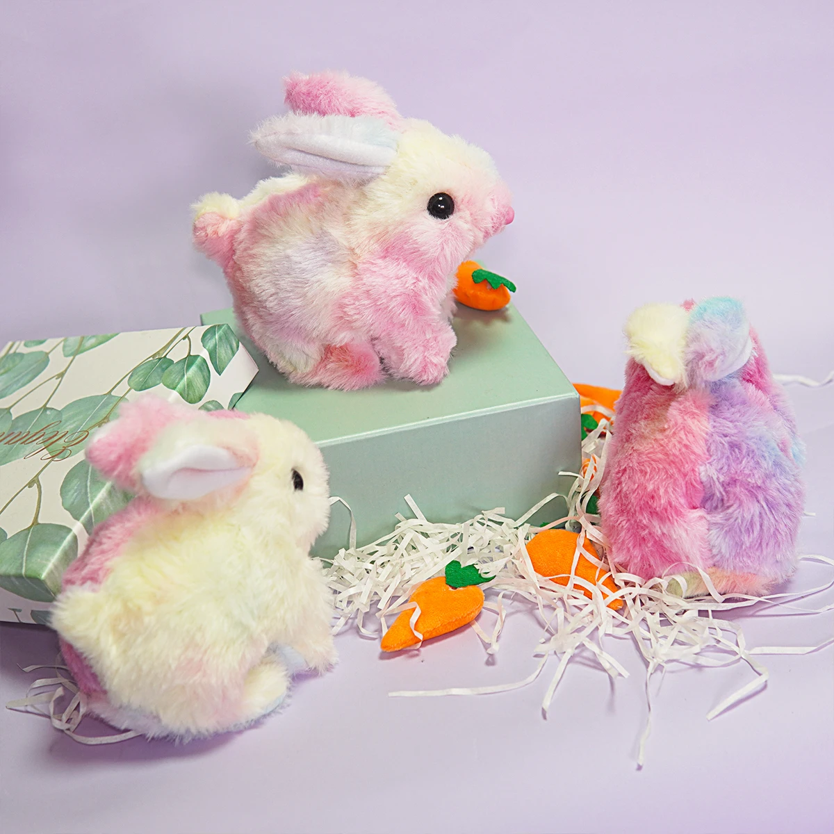 Interactive Toy Rabbit Simulated Pet with Sound and Walking Feature Long Hair Stuffed Rabbit Perfect for Easter Halloween Thanks - Image 2