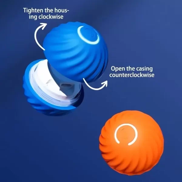 Dog Toys Intelligent Gravity Jump Ball Rechargeable Bite-Resistant Rolling Ball Cat And Dog Chase Interactive Pet Toys - Image 5