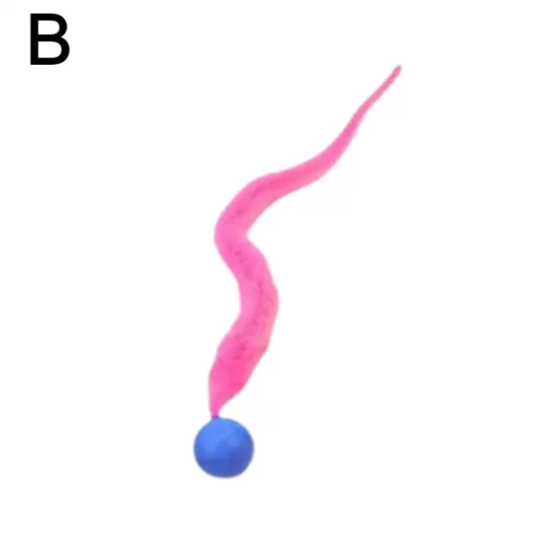Cat Interactive Toys Tickle Cat Colorful Bouncing Ball Pet Supplies Puzzle Teasing Indoor Cat Worm Caterpillar Elastic Toy - Image 12