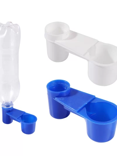 5 Pcs Plastic Bird Drinking Fountain Bird Cage Drinking Cup Portable Water Bottle Water Feeding Pigeon Parrot Bird Accessories