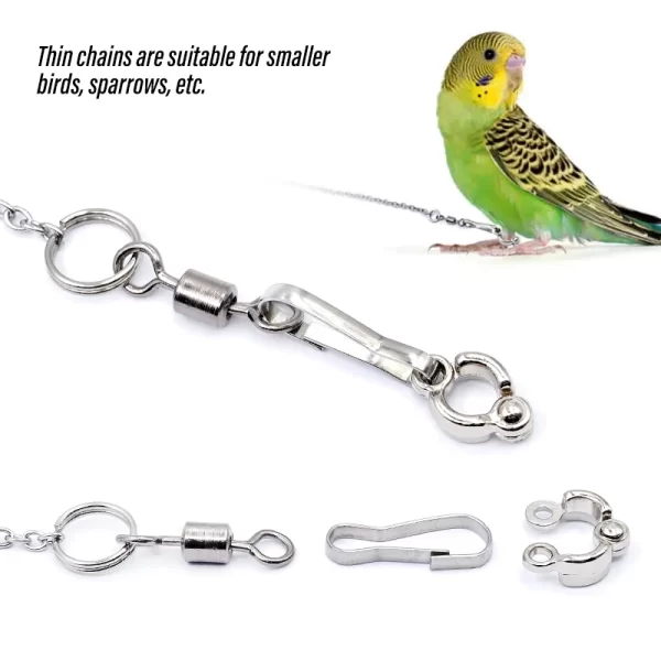 Parrot Leg Ring Ankle Foot Chain Bird Ring Outdoor Flying Training Activity Opening Stand Accessories for Small Bird  Supplies - Image 5