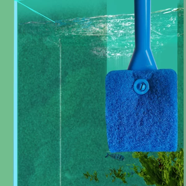 Fish Tank Glass Plant Cleaning Brush Floating Cleaning Window Algae Scraping Sponge Accessories Aquarium Fish Tank Cleaning tool - Image 6