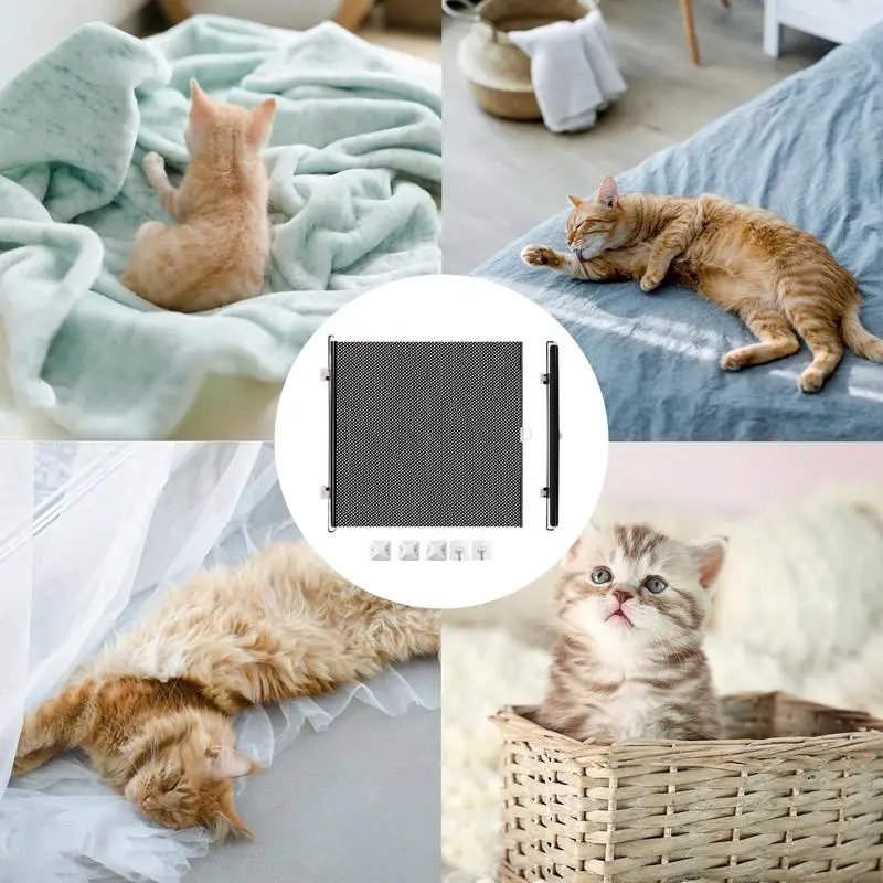 Dog Gate Retractable Pet Gate Pet Safety Gate Indoor Mesh Fence Cat blocking board Multifunctional Animal Fence Pet Supplies - Image 6