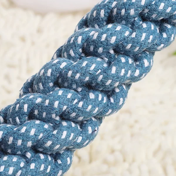 1PC Handwoven Pet Dog Toy for Teeth Cleaning And Chew Fun Random Color Natural Bite Rope Dog Plaything - Image 8