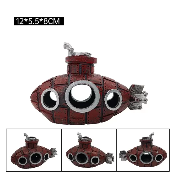 Resin Submarine Ornaments Fish Shrimp Shelter Cave Landscaping Accessories for Aquarium Fish Tank Decorations - Image 7