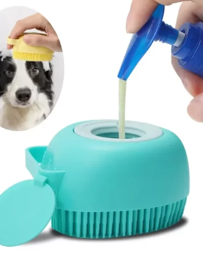 Pet Accessories For Dogs Shampoo Massager Brush Bathroom Puppy Cat Massage Comb Grooming Shower Brush For Bathing Soft Brushes