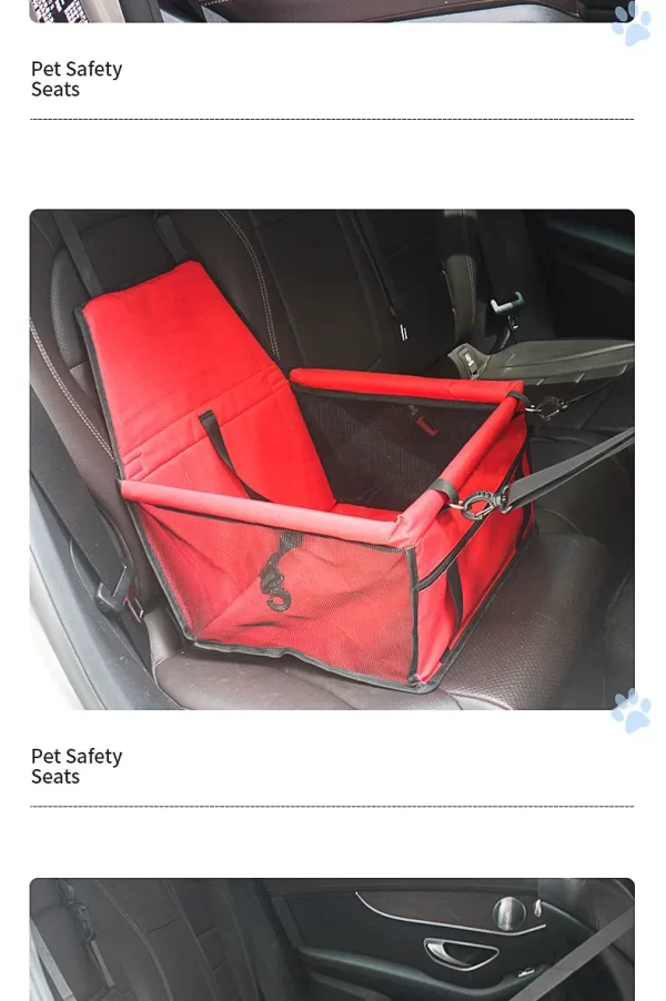 Pet Car Bed Carrier Safety Seat Bag Waterproof Basket Folding Hammock Carriers Bag For Cat Dogs Safety Travelling Mesh Bags Pad - Image 14
