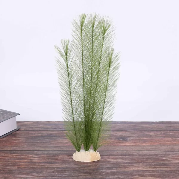 Aquarium Decorations Fish Tank Artificial Green Water Plants Made Of Silk Fabrics Plastic, Non-Toxic And Safe For All Fish And P - Image 2