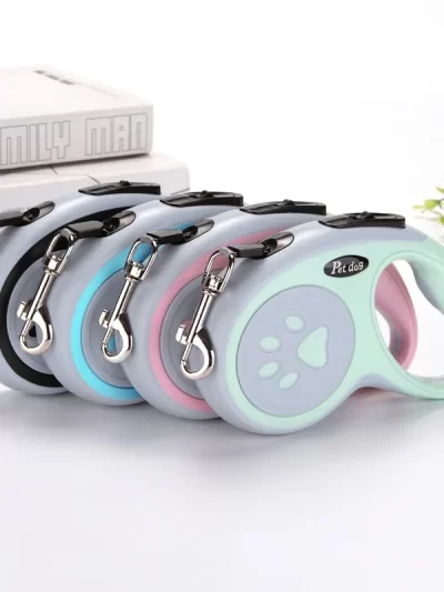 3m 5m Nylon Dog Leash Automatic Retractable Durable Cat Lead Extending Puppy Walking Running Traction Roulette For Small Dogs