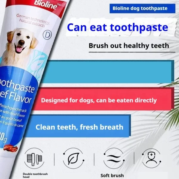 Pet Dog Toothpaste, Beef, Chicken Flavor, A Variety of Flavors, Pets Do Not Reject Oral Cleaning Care, Pet Toothpaste - Image 2