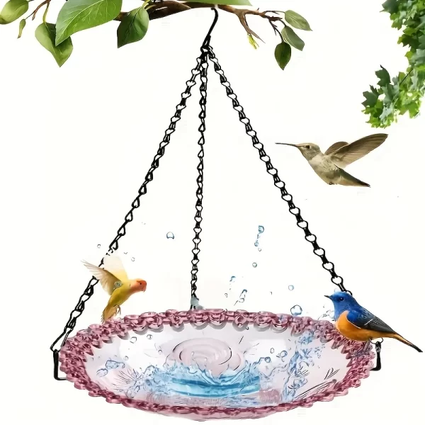 Hanging bird baths and feeders, outdoor bird food trays, bird food racks, garden decorative bird food racks - Image 9