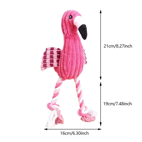 1PC Animal Shape Squeaky Toys Plush Dog Toy Cute Bite Resistant Corduroy Dog Toys for Small Large Dogs Puppy Pet Dog Accessories - Image 7