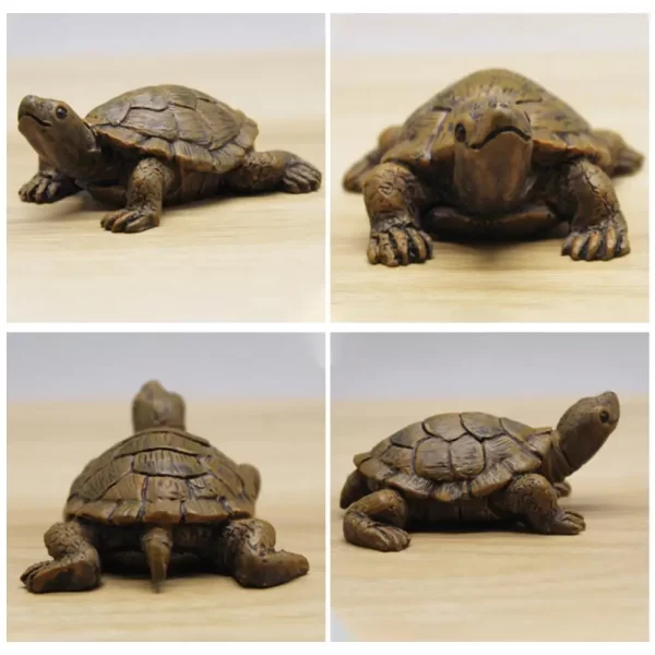 Collectible Fine Texture Miniature Figurine Simulation Small Tortoise Ornament Garden Accessories